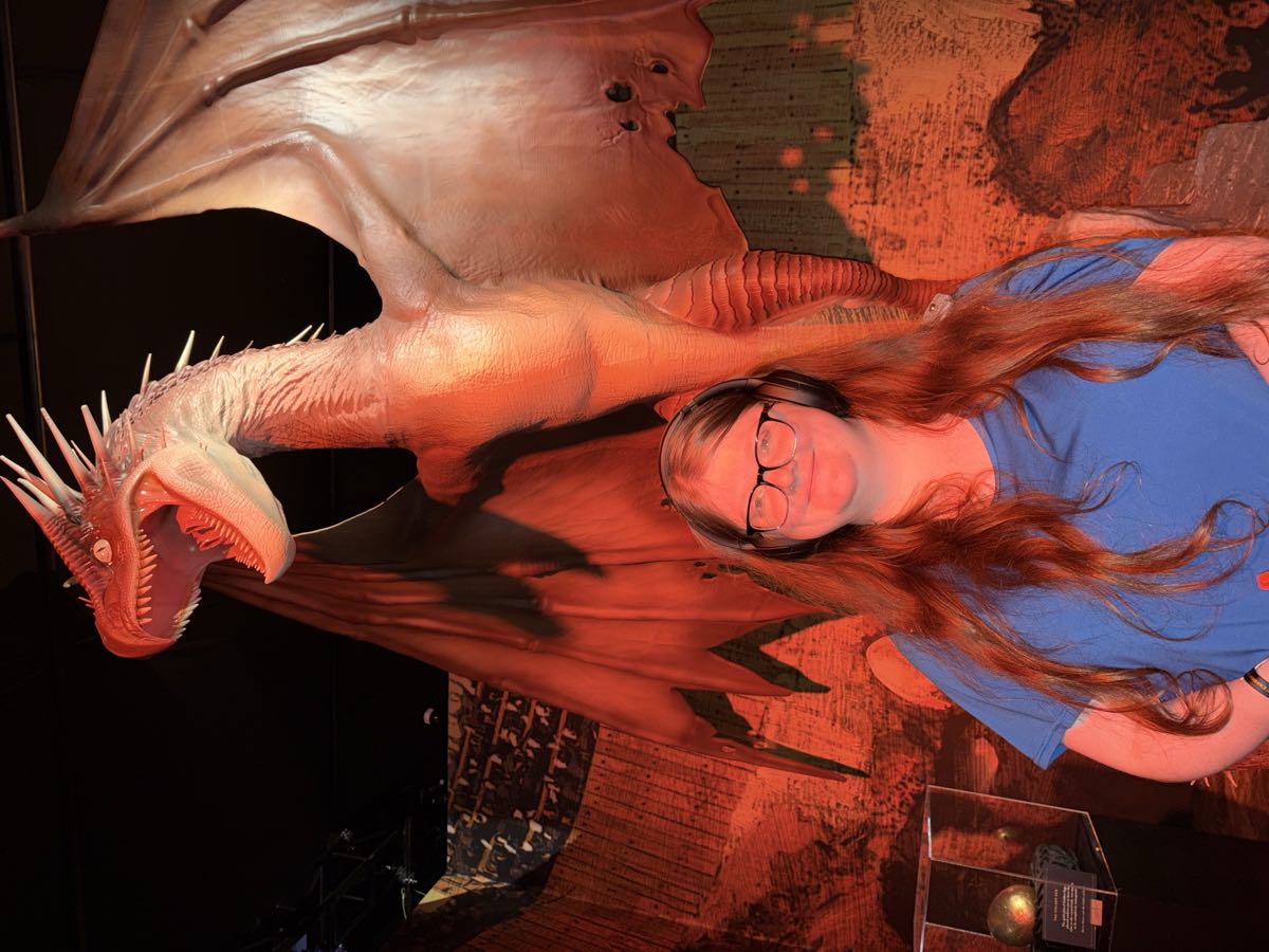 Client at museum exhibit