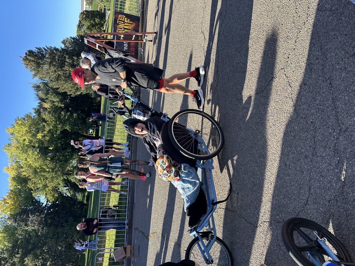 Outdoor biking event