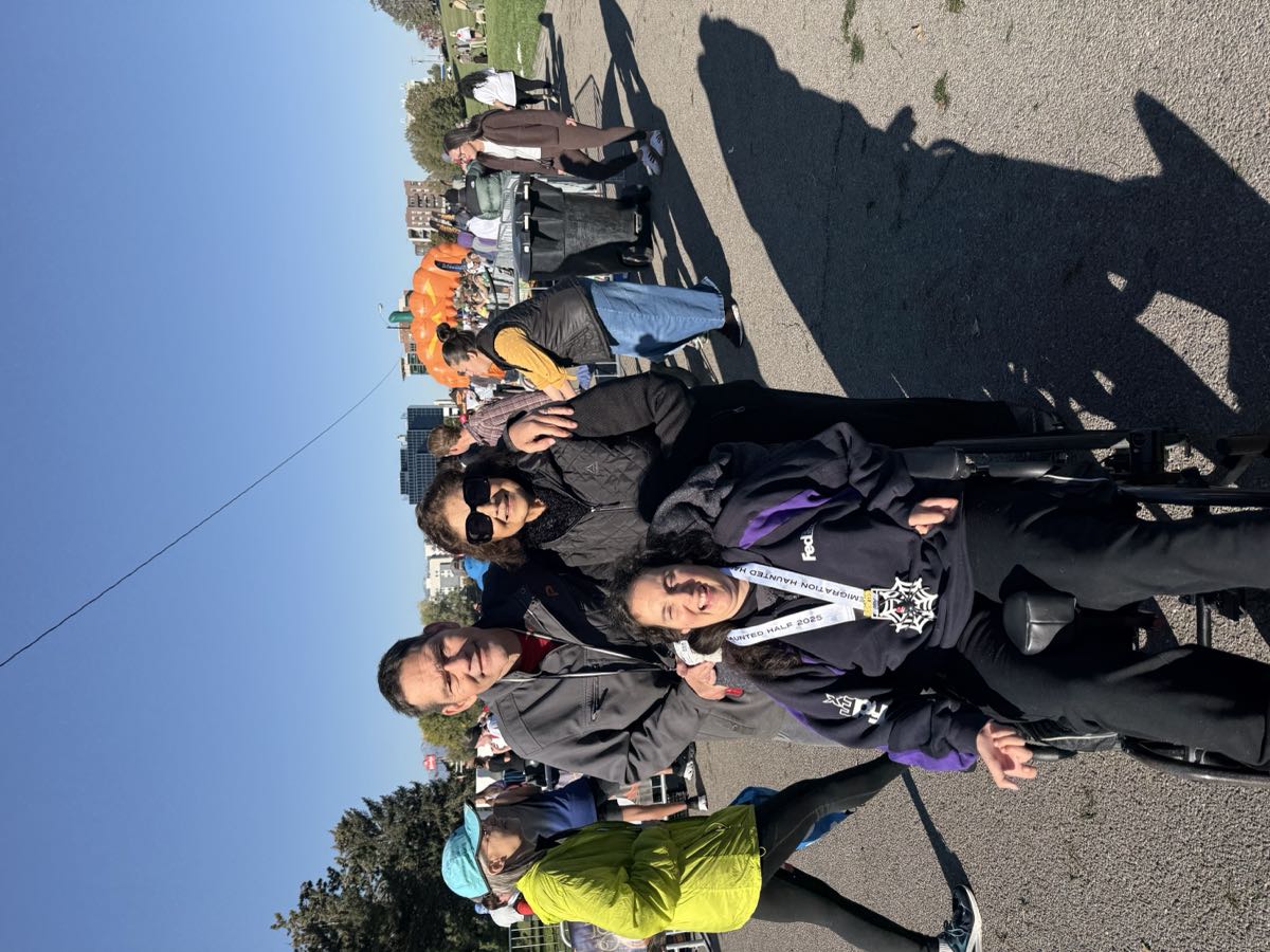 Group at half marathon event