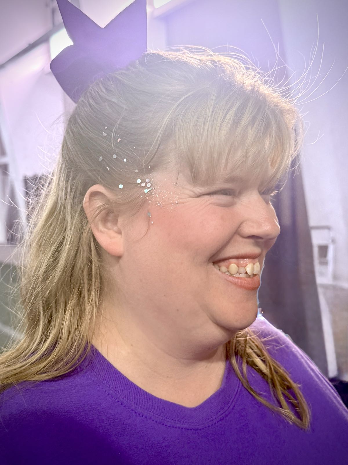 Client at Special Olympics Cheer